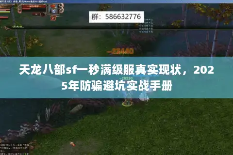 天龙八部sf一秒满级服真实现状，2025年防骗避坑实战手册