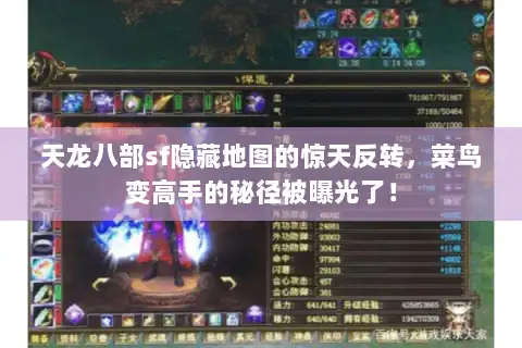 天龙八部sf隐藏地图的惊天反转，菜鸟变高手的秘径被曝光了！