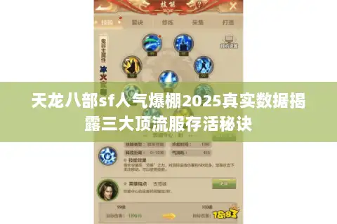 天龙八部sf人气爆棚2025真实数据揭露三大顶流服存活秘诀