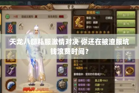 天龙八部私服激情对决 你还在被渣服坑钱浪费时间? 天龙八部私服激情对决 你还在被渣服坑钱浪费时间?