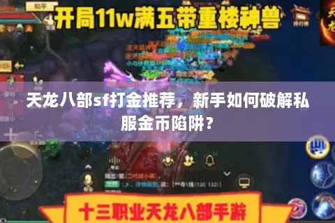 天龙八部sf打金推荐，新手如何破解私服金币陷阱？