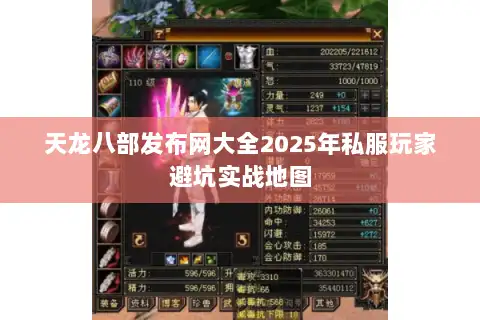天龙八部发布网大全2025年私服玩家避坑实战地图 天龙八部发布网大全2025年私服玩家避坑实战地图