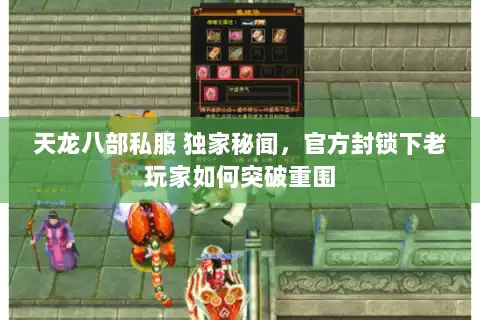 天龙八部私服 独家秘闻，官方封锁下老玩家如何突破重围