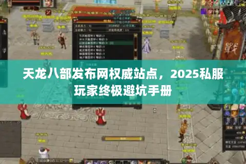 天龙八部发布网权威站点，2025私服玩家终极避坑手册