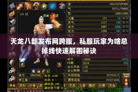 天龙八部发布网跨服，私服玩家为啥总掉线快速解困秘诀