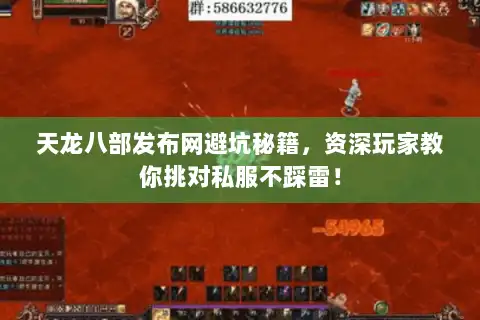 天龙八部发布网避坑秘籍，资深玩家教你挑对私服不踩雷！