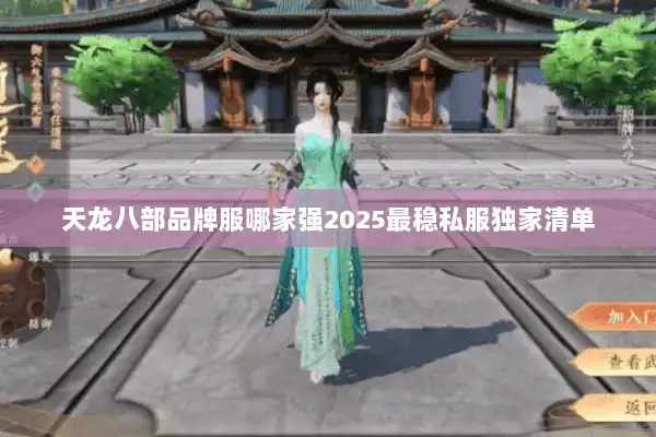 天龙八部品牌服哪家强2025最稳私服独家清单