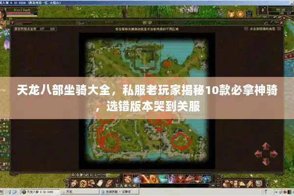 天龙八部坐骑大全，私服老玩家揭秘10款必拿神骑，选错版本哭到关服