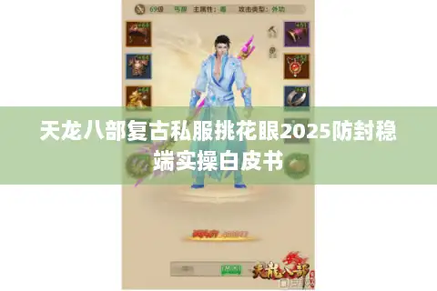 天龙八部复古私服挑花眼2025防封稳端实操白皮书
