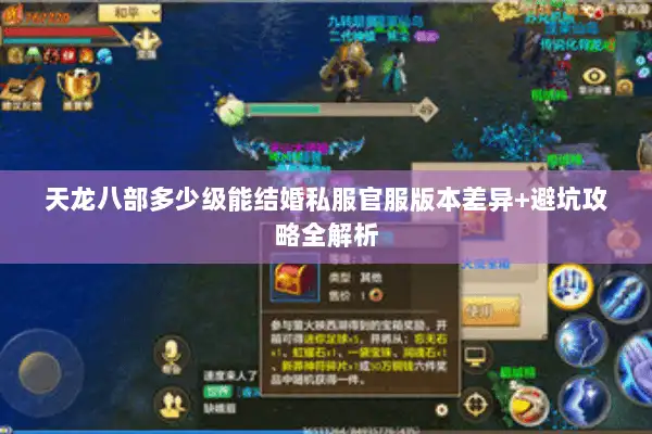 天龙八部多少级能结婚私服官服版本差异+避坑攻略全解析