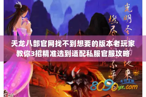天龙八部官网找不到想要的版本老玩家教你3招精准选到适配私服官服攻略