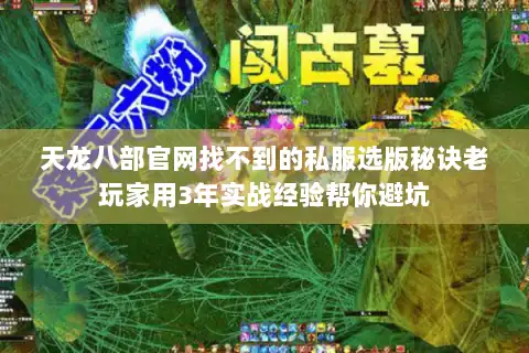 天龙八部官网找不到的私服选版秘诀老玩家用3年实战经验帮你避坑