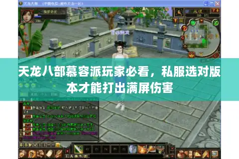 天龙八部慕容派玩家必看，私服选对版本才能打出满屏伤害