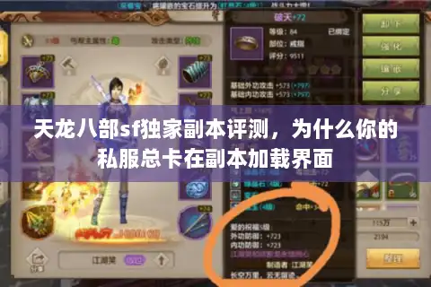 天龙八部sf独家副本评测，为什么你的私服总卡在副本加载界面