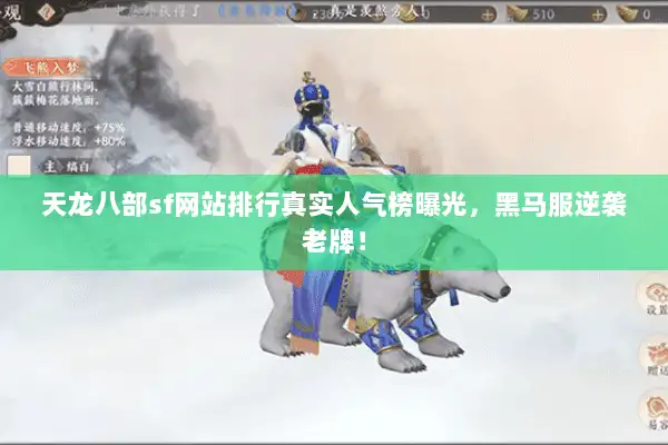 天龙八部sf网站排行真实人气榜曝光，黑马服逆袭老牌！