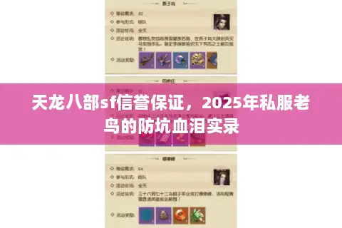 天龙八部sf信誉保证,2025年私服老鸟的防坑血泪实录 天龙八部sf信誉保证,2025年私服老鸟的防坑血泪实录