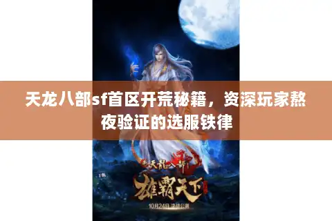天龙八部sf首区开荒秘籍，资深玩家熬夜验证的选服铁律