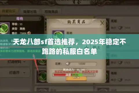 天龙八部sf首选推荐,2025年稳定不跑路的私服白名单 天龙八部sf首选推荐,2025年稳定不跑路的私服白名单