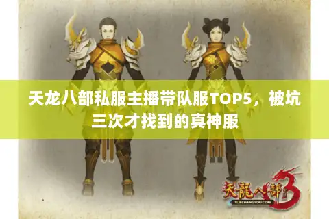 天龙八部私服主播带队服TOP5，被坑三次才找到的真神服