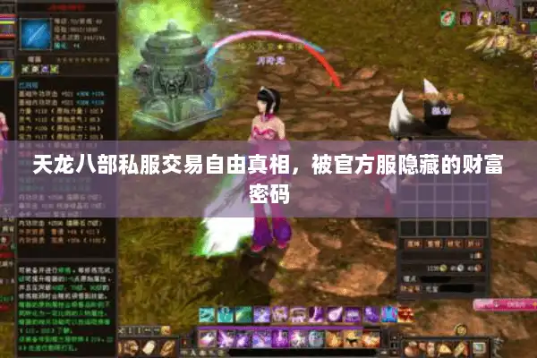 天龙八部私服交易自由真相,被官方服隐藏的财富密码 天龙八部私服交易自由真相,被官方服隐藏的财富密码