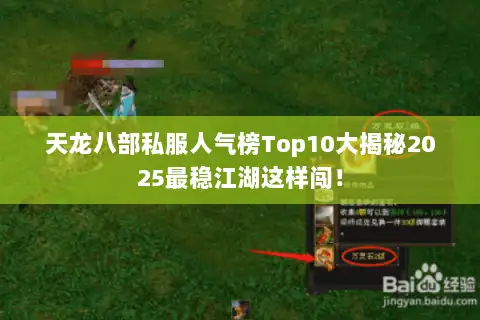 天龙八部私服人气榜Top10大揭秘2025最稳江湖这样闯！