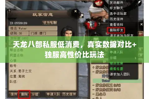 天龙八部私服低消费,真实数据对比+独服高性价比玩法 天龙八部私服低消费,真实数据对比+独服高性价比玩法
