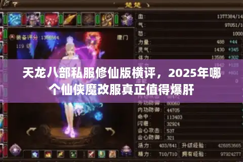 天龙八部私服修仙版横评，2025年哪个仙侠魔改服真正值得爆肝