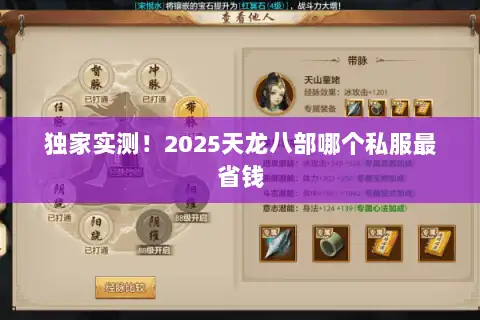 独家实测！2025天龙八部哪个私服最省钱