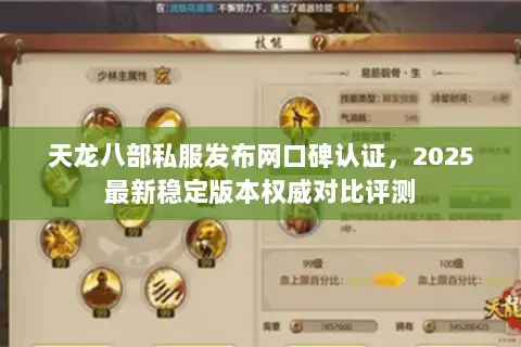 天龙八部私服发布网口碑认证，2025最新稳定版本权威对比评测