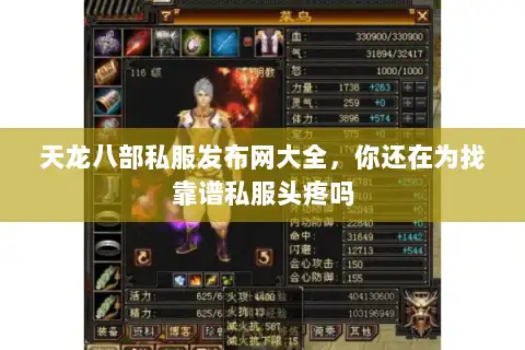 天龙八部私服发布网大全，你还在为找靠谱私服头疼吗