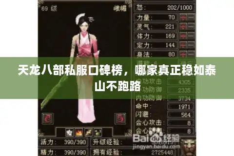 天龙八部私服口碑榜，哪家真正稳如泰山不跑路