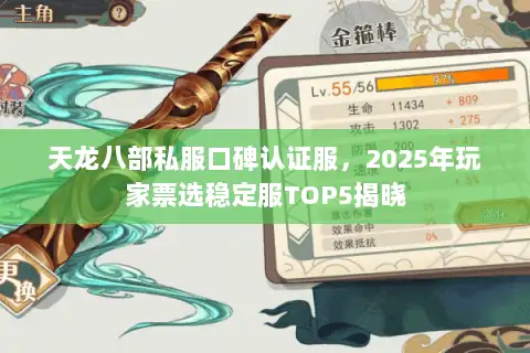 天龙八部私服口碑认证服，2025年玩家票选稳定服TOP5揭晓
