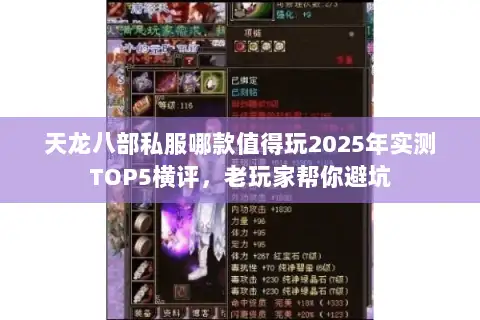 天龙八部私服哪款值得玩2025年实测TOP5横评，老玩家帮你避坑