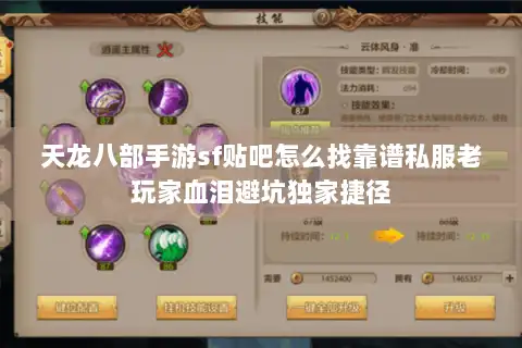 天龙八部手游sf贴吧怎么找靠谱私服老玩家血泪避坑独家捷径
