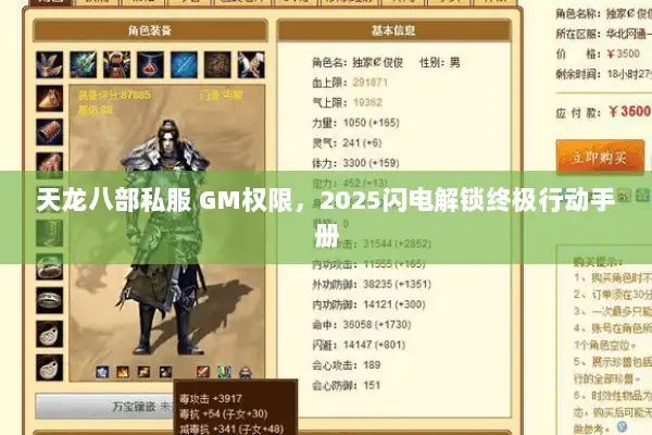 天龙八部私服 GM权限,2025闪电解锁终极行动手册 天龙八部私服 GM权限,2025闪电解锁终极行动手册