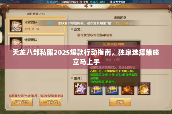 天龙八部私服2025爆款行动指南，独家选择策略立马上手