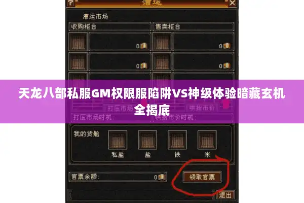 天龙八部私服GM权限服陷阱VS神级体验暗藏玄机全揭底