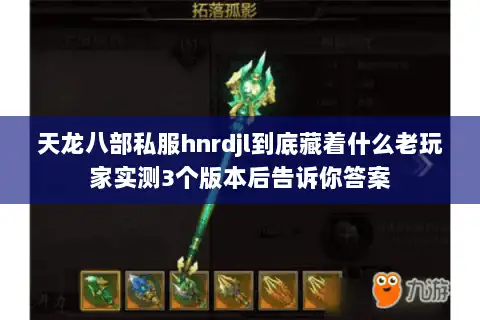 天龙八部私服hnrdjl到底藏着什么老玩家实测3个版本后告诉你答案