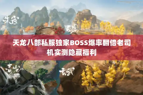 天龙八部私服独家BOSS爆率翻倍老司机实测隐藏福利 天龙八部私服独家BOSS爆率翻倍老司机实测隐藏福利