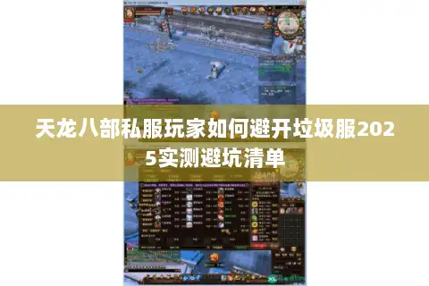 天龙八部私服玩家如何避开垃圾服2025实测避坑清单