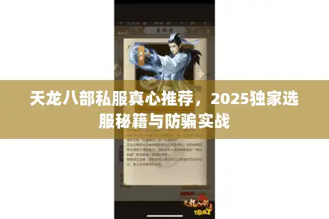天龙八部私服真心推荐,2025独家选服秘籍与防骗实战 天龙八部私服真心推荐,2025独家选服秘籍与防骗实战
