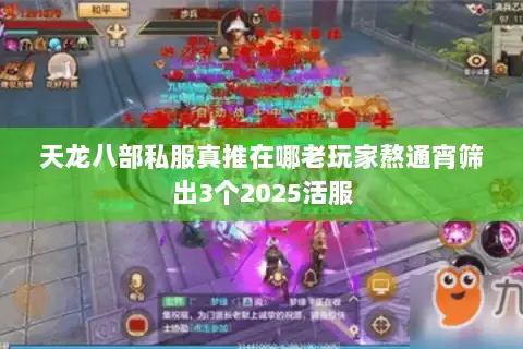 天龙八部私服真推在哪老玩家熬通宵筛出3个2025活服