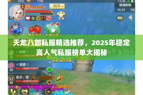 天龙八部私服精选推荐，2025年稳定高人气私服榜单大揭秘