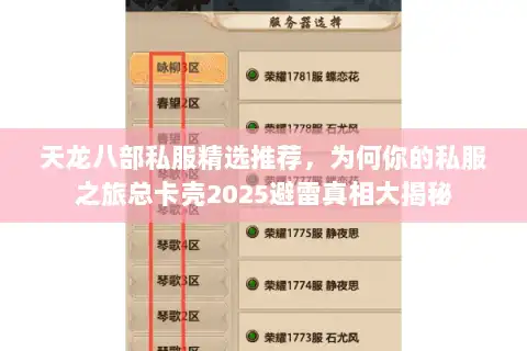 天龙八部私服精选推荐,为何你的私服之旅总卡壳2025避雷真相大揭秘 天龙八部私服精选推荐,为何你的私服之旅总卡壳2025避雷真相大揭秘