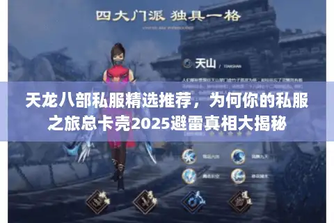天龙八部私服精选推荐,为何你的私服之旅总卡壳2025避雷真相大揭秘 天龙八部私服精选推荐,为何你的私服之旅总卡壳2025避雷真相大揭秘