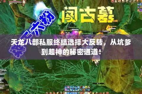 天龙八部私服终结选择大反转，从坑爹到超神的秘密通道！
