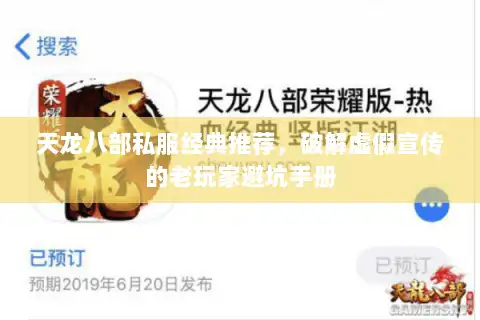 天龙八部私服经典推荐,破解虚假宣传的老玩家避坑手册 天龙八部私服经典推荐,破解虚假宣传的老玩家避坑手册