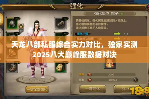 天龙八部私服综合实力对比，独家实测2025八大巅峰服数据对决