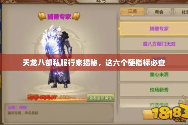 天龙八部私服行家揭秘,这六个硬指标必查 天龙八部私服行家揭秘,这六个硬指标必查