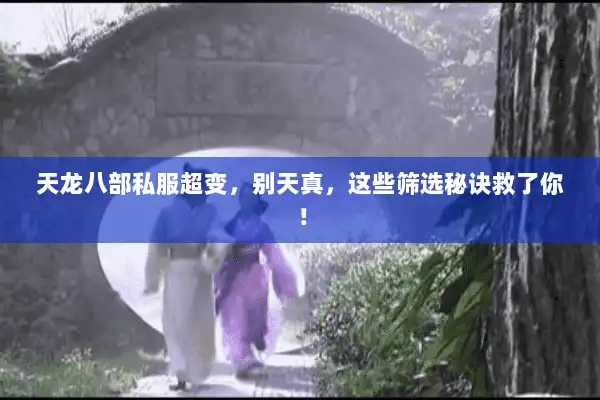 天龙八部私服超变,别天真,这些筛选秘诀救了你! 天龙八部私服超变,别天真,这些筛选秘诀救了你!